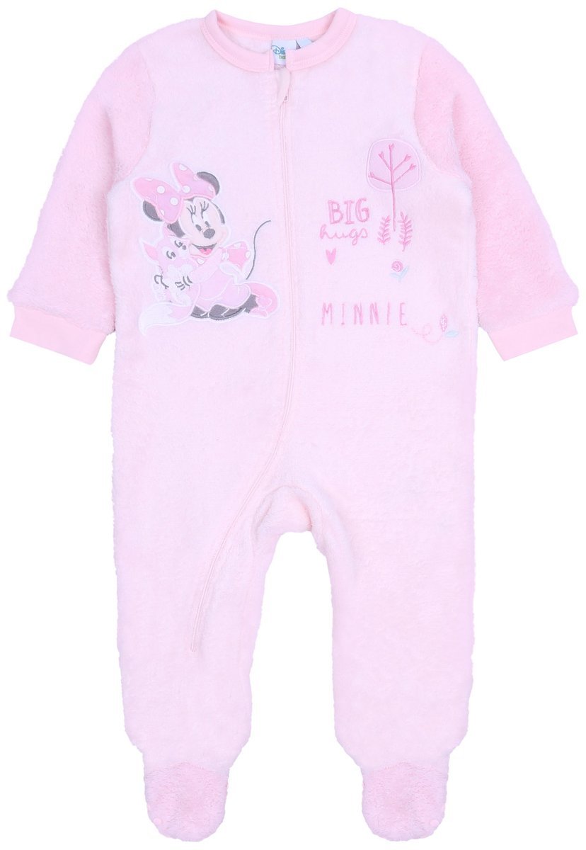 Różowe śpiochy polarowe Myszka Minnie 12 m 80 cm