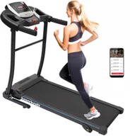 Bieżnie - Bieżnia elektryczna domowa z uchwytami składana regulacja nachylenia aplikacja - miniaturka - grafika 1