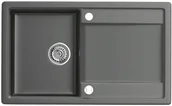 Zlewozmywaki - Zlewozmywak granitowy Kernau KGS Z 4575 1B1D Graphite - miniaturka - grafika 1