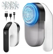 Golarki do ubrań - Golarka akumulatorowa do ubrań swetrów tapicerki 6 ostrzy LCD USB-C - miniaturka - grafika 1