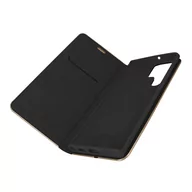 Etui i futerały do telefonów - Etui Folio Galaxy S22 Ultra Card And Video Holder Forcell Luna Book Gold Czarne - miniaturka - grafika 1