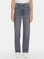 Spodnie damskie - Noisy May Jeansy Yolanda 27030419 Szary Wide Leg - miniaturka - grafika 1