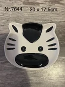 Miseczki i talerzyki dla dzieci - Ceramiczny talerzyk dla dziecka kotek nr.7644 - miniaturka - grafika 1