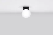 Lampy sufitowe - Sollux Yoli SL.1151 plafon oprawa sufitowa 1x12W LED G9 IP20 biały/czarny - miniaturka - grafika 1
