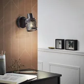 Lampy ścienne - Brilliant Reflektor ścienny Bano, szerokość 13,5 cm, czarny matowy, metalowy - miniaturka - grafika 1