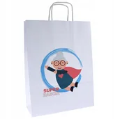 Akcesoria do pakowania - torba papierowa prezent dzień BABCI -SUPER BABCIA - miniaturka - grafika 1
