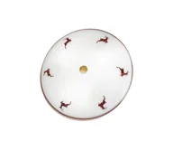 Lampy sufitowe - Kolarz 731.U12.4.103-Lampa sufitowa NONNA 2xE14/60W/230V pr.32cm czerwona/mosiądz - miniaturka - grafika 1