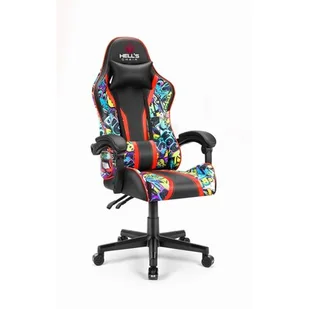 Fotel gamingowy Hell's Chair Graffiti Kolorowy - Fotele gamingowe - miniaturka - grafika 1