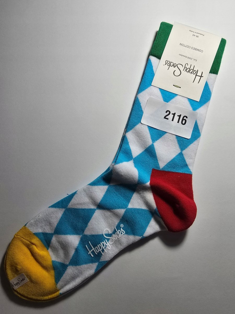 Kolorowe skarpety Happy Socks unisex rozmiar 36-40 (2116)