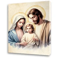 Ikony i obrazy sakralne - Obraz religijny na płótnie Święta Rodzina - miniaturka - grafika 1