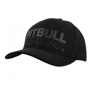 Czapki i chusty sportowe męskie - Pit Bull Czapka Snapback Classic Seascape 19 Black/Red Czerwony Nadruk - grafika 1