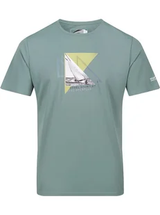 Regatta Koszulka funkcyjna "Fingal Slogan II" w kolorze miętowym - Koszulki sportowe męskie - miniaturka - grafika 1