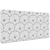 Podkładki na biurko - Mata z nadrukiem na biurko Rysowane kwiat 100x50 cm, Dywanomat - miniaturka - grafika 1