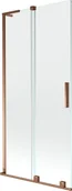 Parawany nawannowe - Mexen Velar L parawan nawannowy 2-skrzydłowy rozsuwany 90 x 150 cm, transparent, różowe złoto - 896-090-003-01-60 - miniaturka - grafika 1