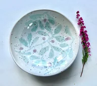 Miski i półmiski - Miseczka w listki - miniaturka - grafika 1