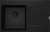 Zlewozmywaki - Deante Zlewozmywak granitowy 1-komorowy Evora czarna nero ZQJ_N11P - miniaturka - grafika 1