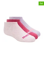 Skarpetki damskie - Skechers Skarpety (3 pary) w kolorze różowo-fioletowo-jasnoróżowym - miniaturka - grafika 1