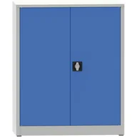 Pozostałe wyposażenie warsztatu - PARTNER B2B Warsztatowa szafa półkowa na narzędzia KOVONA JUMBO, 2 półki, spawana, 950 x 500 x 1150 mm, szara / niebieska 178648 - miniaturka - grafika 1