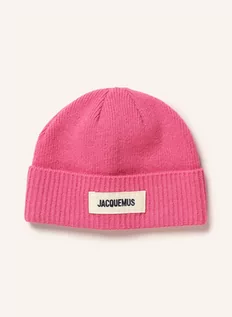 Czapki damskie - Jacquemus Czapka Le Bonnet pink - grafika 1