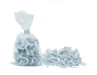 Taśmy klejące - Drucik U-Clips, biały, 45 mm, 1000 sztuk - miniaturka - grafika 1