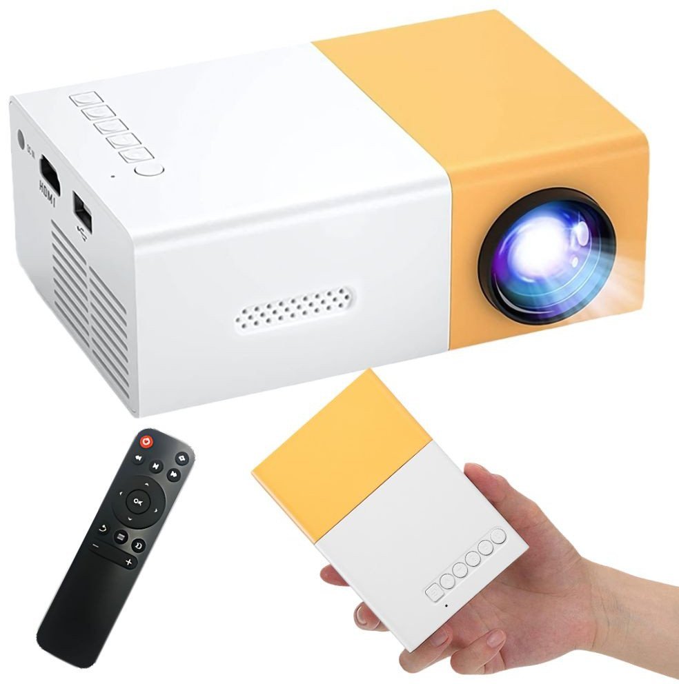 Projektor yg300 wersja 2025 full hd przenośny tv rzutnik usb hdmi pilot