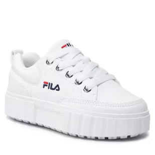 Fila Sneakersy Sandblast Kids FFK0038.10004 White - Sneakersy damskie - miniaturka - grafika 1