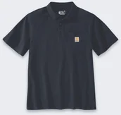 Koszulki męskie - Koszulka Carhartt Loose Polo Navy - miniaturka - grafika 1