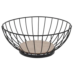 Orion Kosz Na Owoce Druciany Metalowy Loft Arrondie Czarny 28 Cm Wh - Kosze na owoce - miniaturka - grafika 2