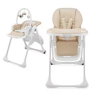Krzesełka do karmienia - Kinderkraft, Tummie, krzesełko do karmienia, Beige - miniaturka - grafika 1
