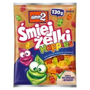 Nimm2 Śmiejżelki ŚMIEJŻELKI HAPPIES 130G Zakupy dla domu i biura! 64121163 - Żelki - miniaturka - grafika 1