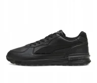 Sneakersy męskie - Buty męskie sneakersy skórzane Puma Graviton 2 czarne trampki - miniaturka - grafika 1