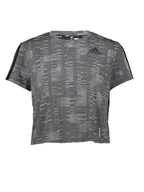 Koszulki sportowe damskie - adidas Koszulka sportowa w kolorze szarym - miniaturka - grafika 1