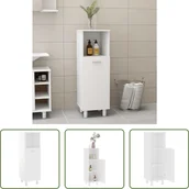 Szafki łazienkowe - The Living Store Szafka łazienkowa biała 30x30x95 cm Materiał drewnopochodny - miniaturka - grafika 1