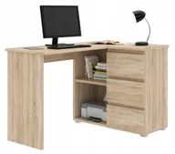 Biurka - Biurko komputerowe narożne z szufladami Neo dąb sonoma - miniaturka - grafika 1