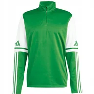 Bluzy męskie - Bluza męska adidas Squadra 25 Training Top zielono-biała JP3161 L - miniaturka - grafika 1