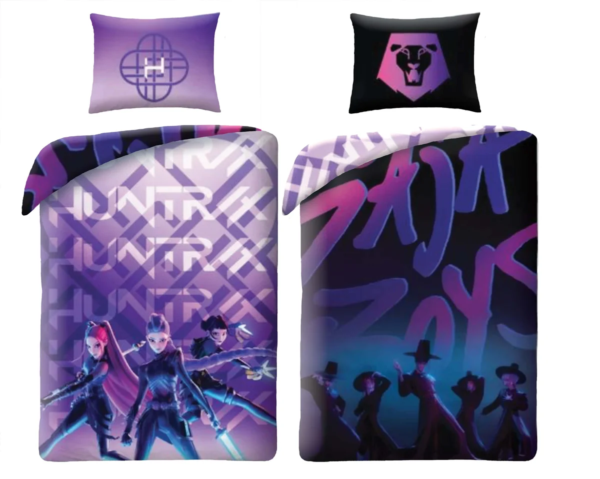 Pościel dziecięca K-POP Demon Hunters 140 x 200 cm Halantex mikrofibra