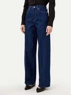 Calvin Klein Jeansy K20K208253 Niebieski Wide Leg - Spodnie damskie - miniaturka - grafika 1