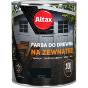 Farby i impregnaty do drewna - Farba do drewna na zewnątrz ALTAX 750 ml czarny połysk - miniaturka - grafika 1