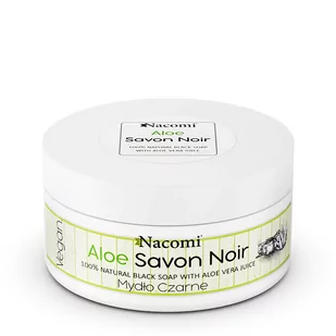 Nacomi Aloe Savon Noir aloesowe czarne mydło z sokiem z aloesu 125g - Mydła - miniaturka - grafika 1