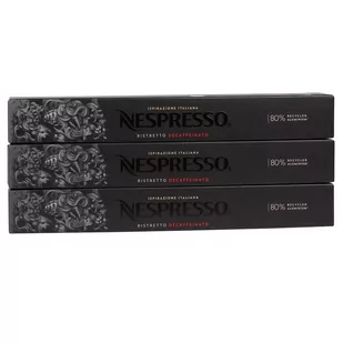 Kawa w kapsułkach o smaku Ristretto Decaffeinato, bezkofeinowa NESPRESSO 30 kapsułek - Kawa w kapsułkach i saszetkach - miniaturka - grafika 1