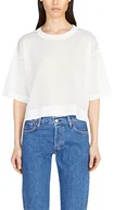 Koszulki i topy damskie - Sisley T-shirt damski, Biały 701, M - miniaturka - grafika 1