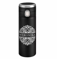 Kubki termiczne - Kubek termiczny termos czarny z wyświetlaczem LED i grawerem dla - miniaturka - grafika 1