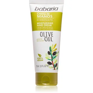 Babaria Olive krem do rąk z olejem z oliwek Moisturizing Hand Cream 75 ml - Kremy i maski do rąk - miniaturka - grafika 1