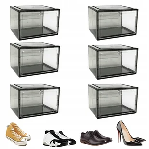 6X Pudełko Pojemnik Organizer Na Buty Premium Na Zabawki Akcesoria Do Biura - Pokrowce na ubrania 6X Pudełko Pojemnik Organizer Na Buty Premium Na Zabawki Akcesoria Do Biura - Pokrowce na ubrania - miniaturka - grafika 1