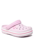 Buty dla dziewczynek - Crocs Klapki Crocband Clog K 207006 Różowy - miniaturka - grafika 1