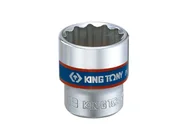 Klucze i nasadki - NASADKA KRÓTKA 3/8" 14mm x 29mm, 12-kąt. Cr-V King Tony - miniaturka - grafika 1