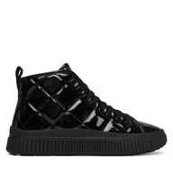 Buty dla dziewczynek - Sneakersy Geox J Laquinny J56M3F 000HH C9999 D Czarny - miniaturka - grafika 1