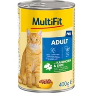 Mokra karma dla kotów - MultiFit Adult Paté Królik z kaczką 24x400 g - miniaturka - grafika 1