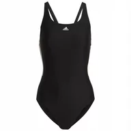 Stroje kąpielowe - Kostium kąpielowy damski adidas Mid 3-Stripes czarny HA5993 34 - miniaturka - grafika 1