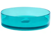 Umywalki - Umywalka nadblatowa okrągła  36 cm turkusowa TOLOSA - miniaturka - grafika 1